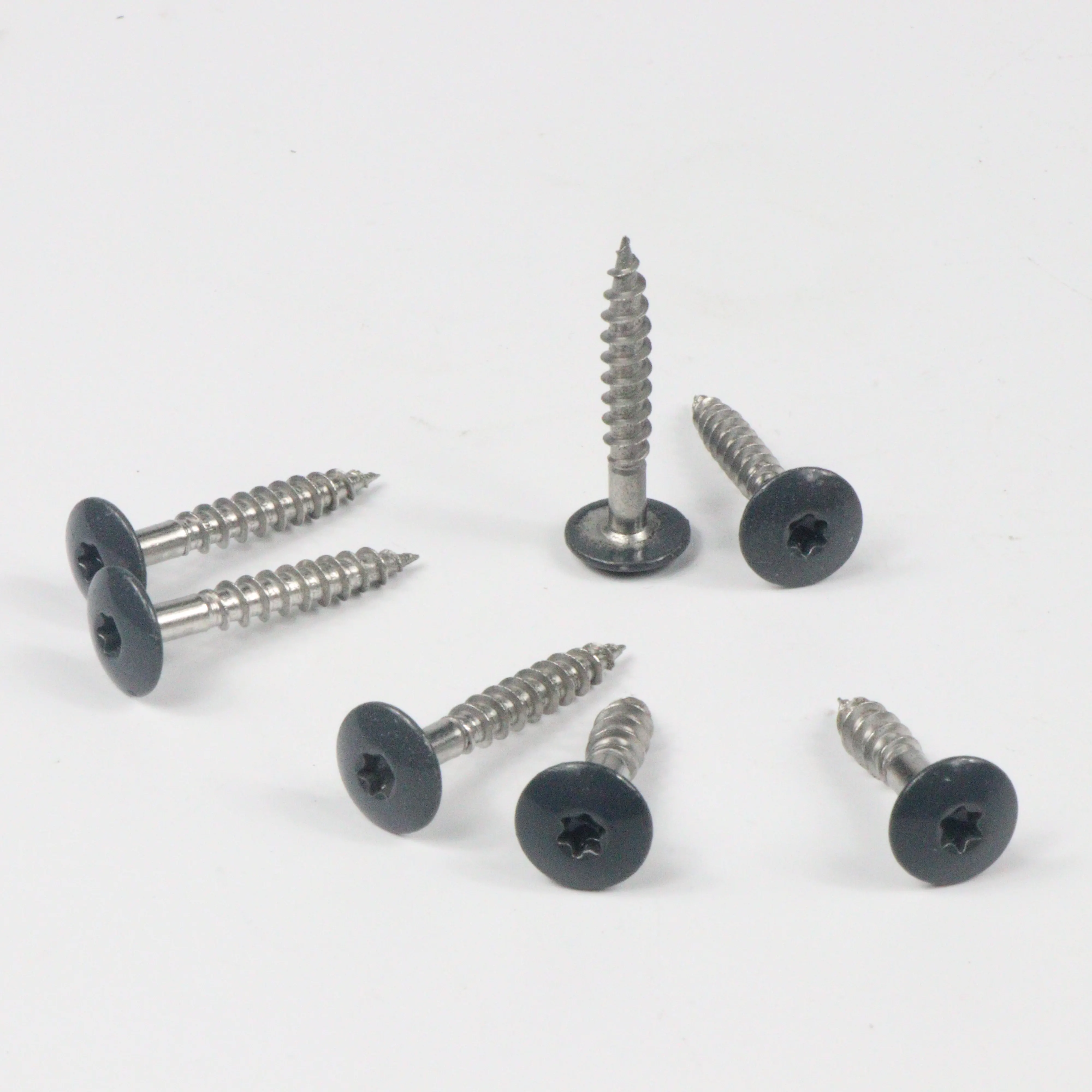 Edelstahl SS304 SS316 Farb lackierte Kopfs ch raube Typ 17 Torx Decking Screw