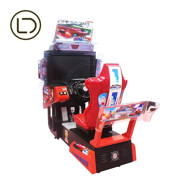 LeaderDream Factory Sale Happy Coin Operation 3d Malaysia Arcade Car Racing Driving Game Machine For High Quality