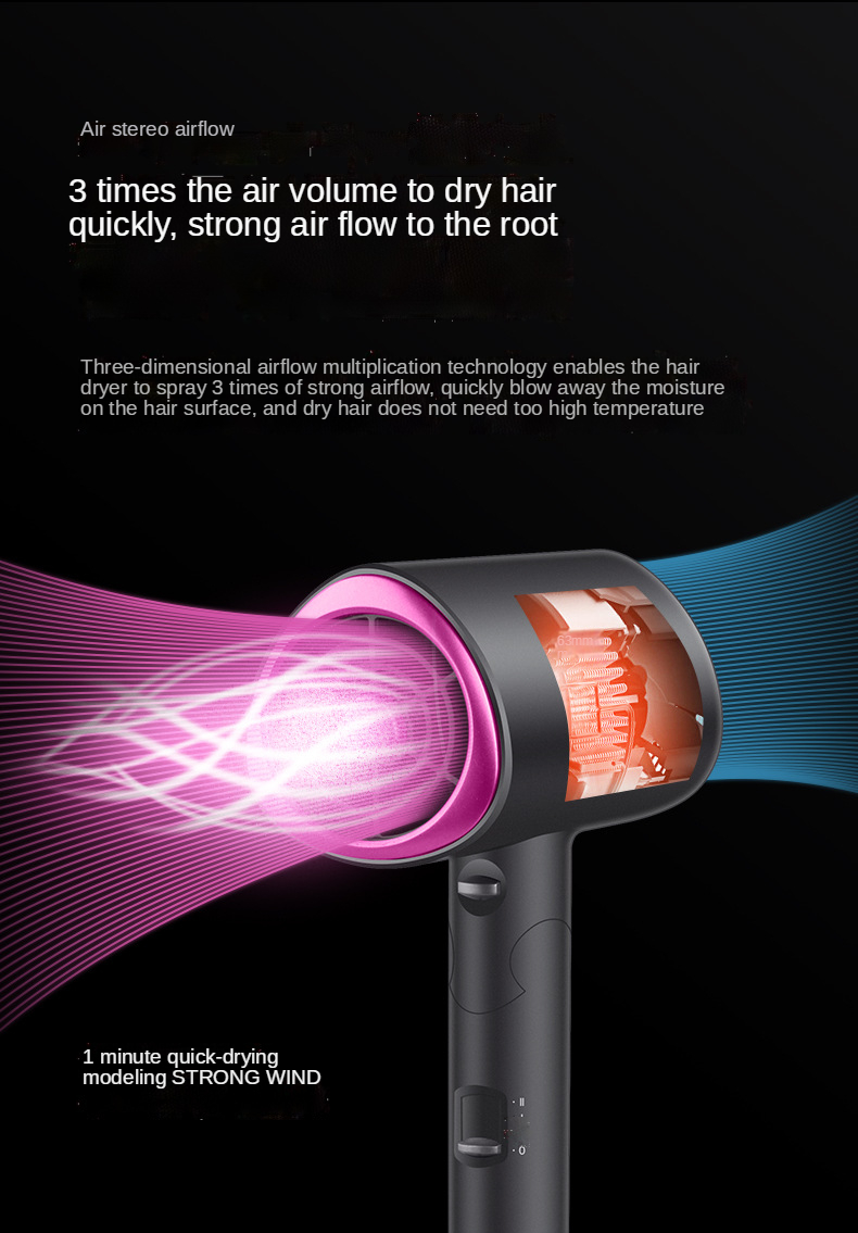 2022 New 2000w Professional High Power Blue light negative ions Salon Blow Dryer Hot And Cold Wind Hair Dryer Hammer Dryer