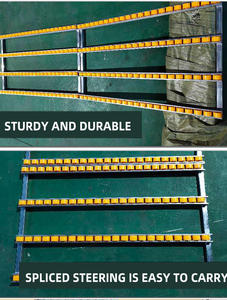 Sistema di stoccaggio per scaffalature per Pallet trasportatore per rack di flusso a rulli con guida di scorrimento in cartone di alta qualità - Product Image 3