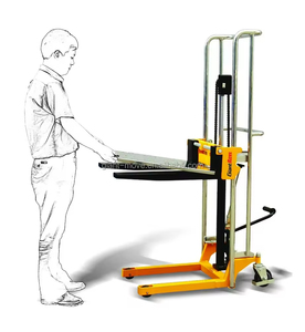 Vendita calda 200kg 400kg di carico di sollevamento portatile Stacker Mini piccola mano manuale piattaforma Stacker - Product Image 3