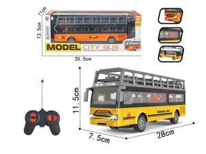 2.4ghz 4 Channels Rc Toy Bus Remote <strong>Control</strong> With Realistic Lights Open Door Function