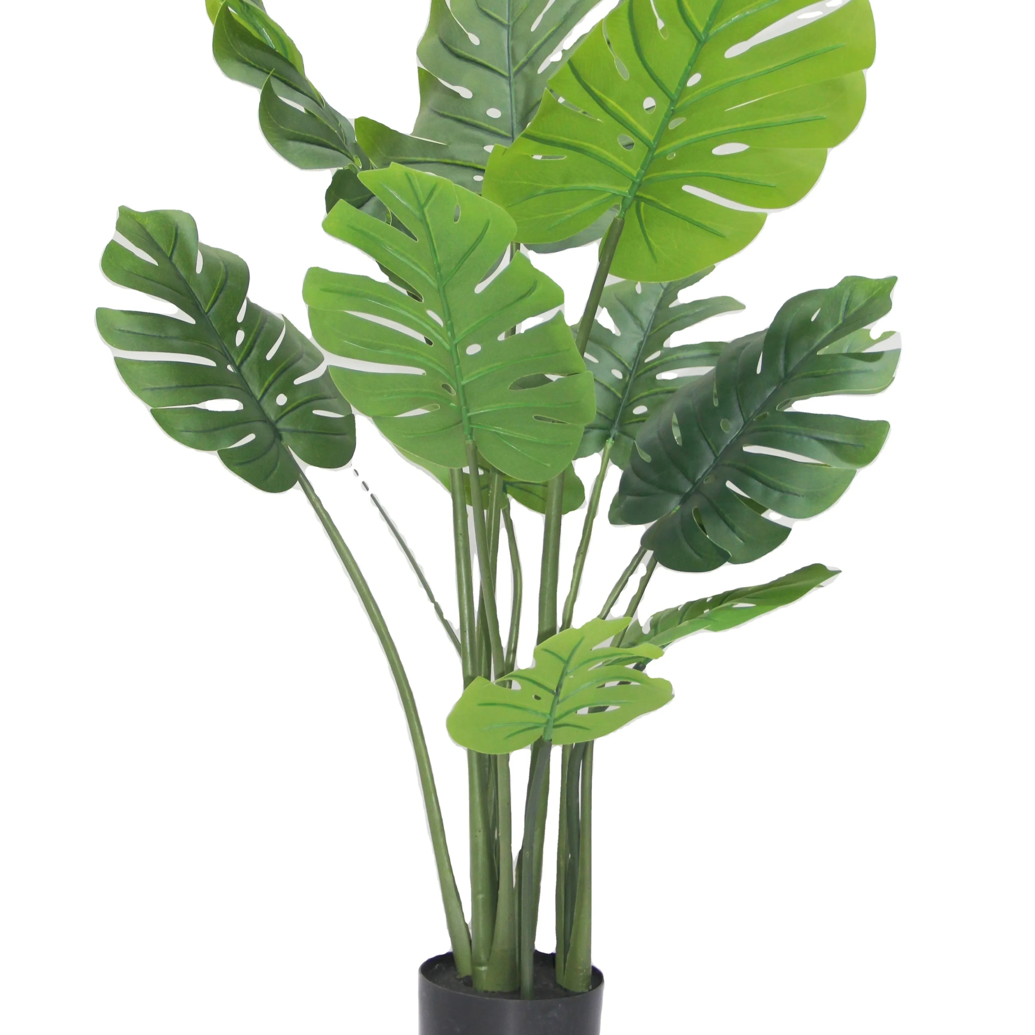 Planta Artificial directa de fábrica, textura de Gel verde, hojas decorativas, Material de PE, Tortuga, hoja trasera, hierba de simulación en maceta