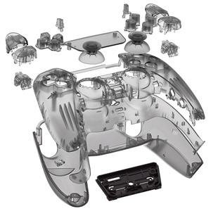 Für Ps5 Controller Full Shell mit Tasten Touchpad-Abdeckung, Clear Black Custom Ersatz Face plate Trim Shell Front Back Plate - Product Image 2