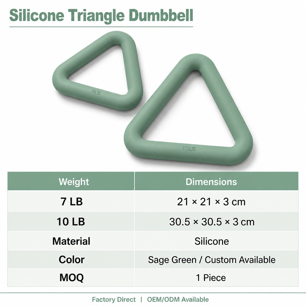 Reformer vert avec haltères triangulaires