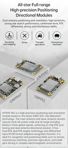 UM980 RTK Posicionamiento GNSS RTK GPS Módulo GPS/BDS/GLONASS/Galileo/QZSS Reemplace la estación base RTK y los robots a la hora de usar el módulo - Product Image 5