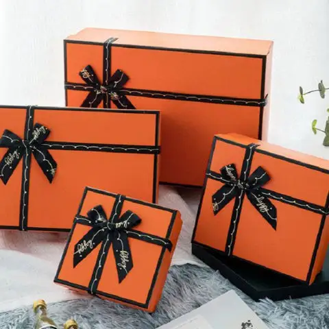 도매 다량 독특한 리본 럭셔리 맞춤형 향수 및 보석 종이 선물 상자