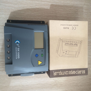 Pwm Solar Controller 12 V24V Auto100A LCD-Batterie PV-Zelle Panel Ladegerät Regler Lampe Solar Laderegler - Product Image 3