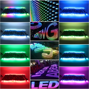50 pezzi luce LED Pixel stringa DC 5V WS2811 IC RGB indipendente indirizzabile perforato 12mm modulo bagliore in uscita lampada digitale - Product Image 6