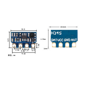 Taidacent Mini Universal fernbedienung H34S H34A ASK 433 MHz Taste Sender platine 433 MHz Ein/Aus-Ferns ender HF-Platine - Product Image 4