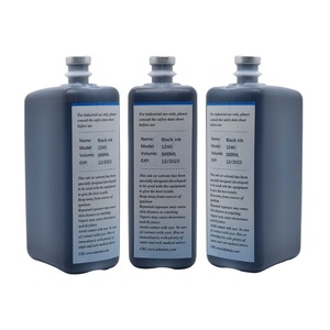 Impresión Digital de tinta negra a base de solvente de secado rápido 500ml 1240 1010 FAC1240 FAC1010 con Chip RFID para máquina de codificación Linx