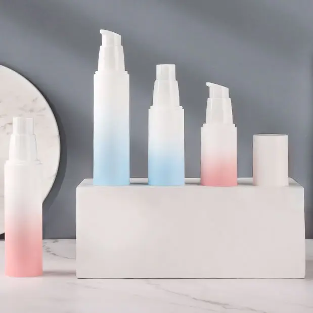 20ml 30ml 50ml blu bianco rosa cosmetico smerigliato lusso corpo capelli plastica nebbia spray bottiglia pompa lozione bottiglia