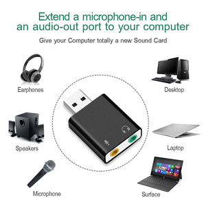 3D Sound <strong>Card</strong> <strong>USB</strong> Driver Interface External Audio Sound <strong>Card</strong> Virtual 7.1 Channel 3.5mm Color Box <strong>USB</strong> 2.0 Small Notebook Stock - Product Image 5