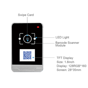 RD009 <strong>TCP</strong>/IP HTTP Protocol Mifared Card <strong>Reader</strong> RFID Card <strong>Reader</strong> with QR Code Scanner for Access Control Turnstile and Elevator - Product Image 4