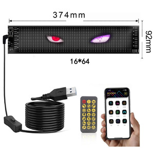 Caminhão olho do diabo Full-Color <span class=keywords><strong>LCD</strong></span> <span class=keywords><strong>Display</strong></span> <span class=keywords><strong>Bluetooth</strong></span> APP controlado LED tela macia para vitrine janela do carro