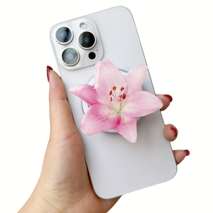 Tùy chỉnh Acrylic phổ thả keo zephyranthes Candida nam châm điện thoại di động chủ Grips - Product Image 2