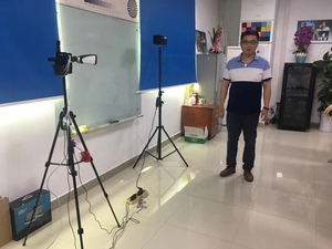 Di rilevamento della temperatura di macchina fotografica termica AI IP 2MP fotocamera riconoscimento del volto della macchina fotografica 30 facce HD * MI uscita Simultanea non c' è bisogno di PC - Product Image 2