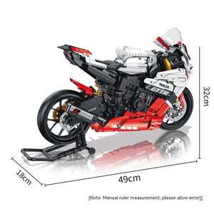Panos 672104 לבנים 1:5 לוח אור אופנוע yamaha r1 מהדורה מסלול דגם בלוקים להגדיר - Product Image 5
