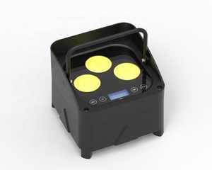 Inalámbrico DMX LED impermeable par 3x10W Rgbwa + UV 6in1 Mini batería uplights por WIFI App IR control remoto para fiesta en casa boda - Product Image 1