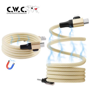 Android Dual <strong>Input</strong> TYPE-C 4 in 1 <strong>Data</strong> Cable Magnetic Fast Charging for All Smart Phone - Product Image 2
