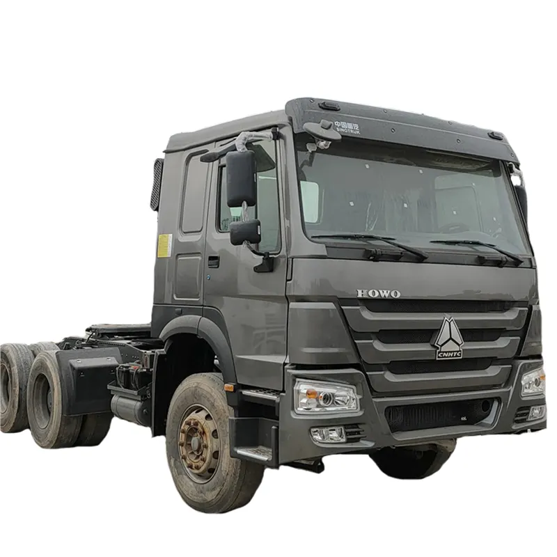 Caminhões de trator Sinotruk Howo 6x4 usados, cabeça de caminhão, 10 rodas, motor principal