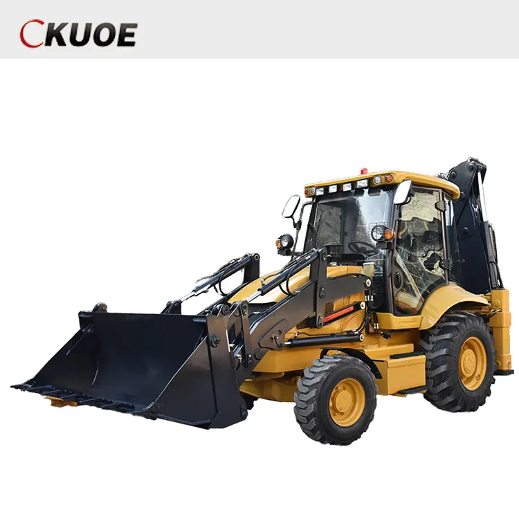 YUCHAI HT388-II 75KW 1.0CBM Backhoe Excavator Loader 4x4 New Trend Crawler Loader JC B388 CA T388