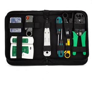 Kit de herramientas de reparación de red informática utilizado para equipos de fibra óptica LAN UTP Pelacables conector RJ45 5G redes Wi-Fi