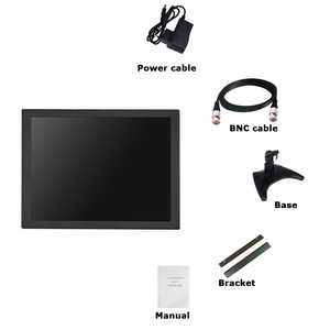 Marco abierto 8 pulgadas cuadrado pantalla industrial monitor montaje caja de metal BNC VGA AV entrada LCD Monitor para cámara
