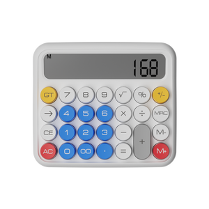 Renkli hesap finansal Calculadora muhasebe iş kırtasiye 12 haneli elektronik hesap makinesi - Product Image 1