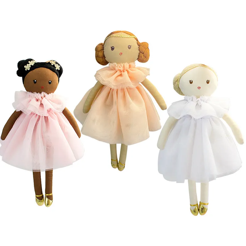 2024 новый дизайн легко носить и снимать платье плюшевая кукла мягкая игрушка для детей играть компаньон