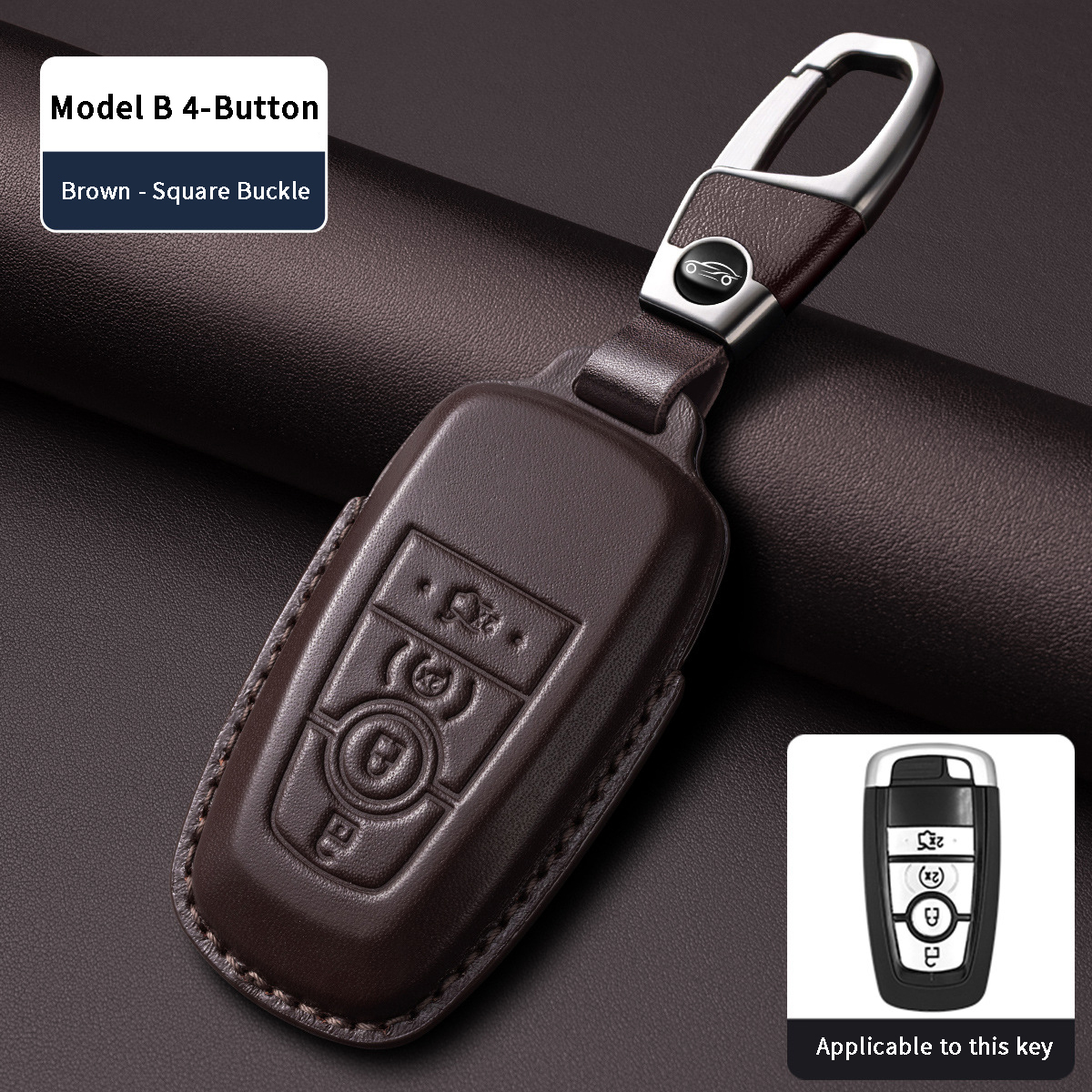 Modelo B 4 Botones Marrón