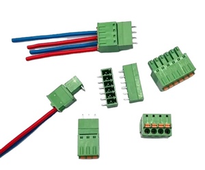 תקע אביב עמוס עם בלוק מסוף pushbutton 15edgkd-3.81 תקע מברג-זכר ונקבה pcbs שלם