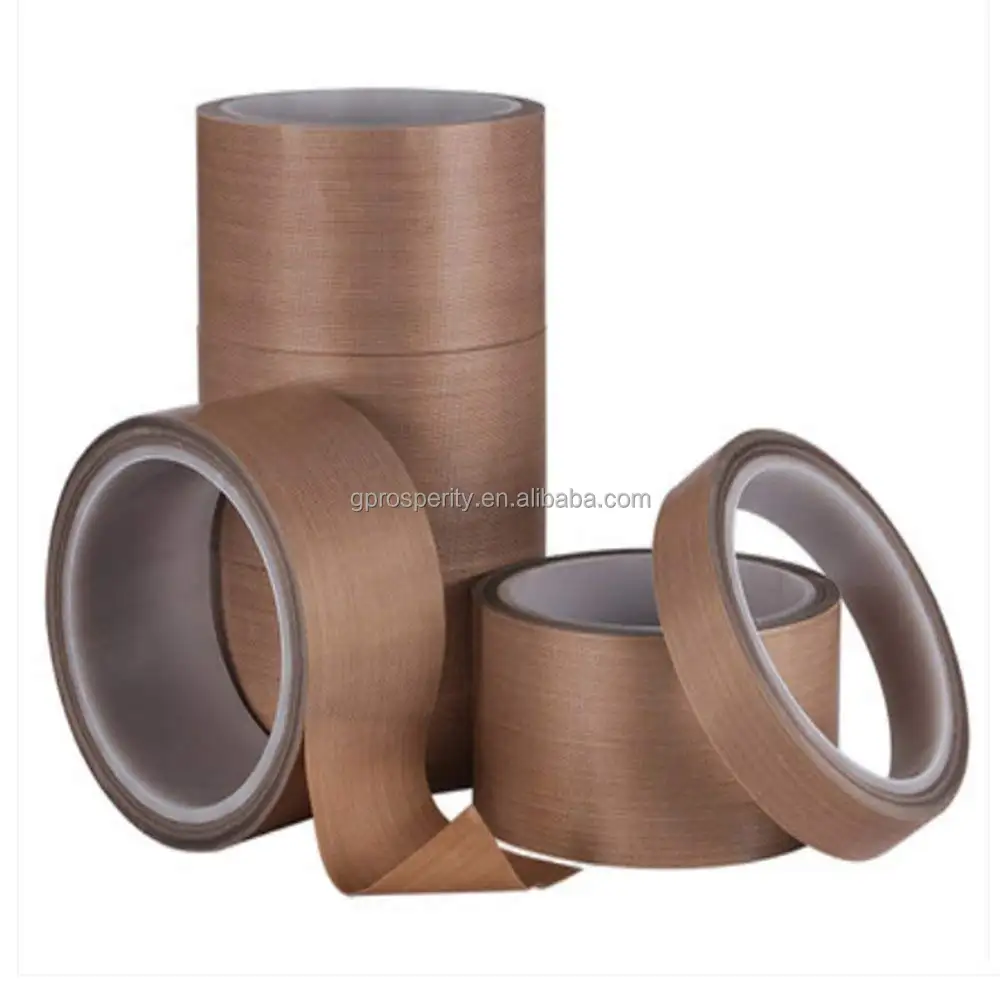 High Temperature Resistance Machine Sealing T eflon Silicone tape Hot Stamping Plate Covering PTFE Adhesive Tape