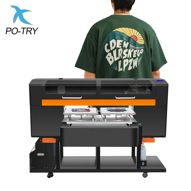Máquina de impresión de camisetas digital personalizada, precio barato, A3 A4, 3 cabezales de impresión, impresora DTG