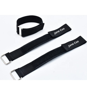 Jane Coo Reusable Fastening Tape Cable Tie <strong>Double</strong> <strong>Side</strong> Adjustable Sewing on Webbing <strong>Hook</strong> and <strong>Loop</strong> <strong>Strap</strong> With Buckle - Product Image 1