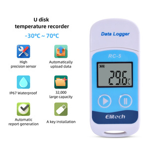 Elitech-Registrador de datos de temperatura USB de alta precisión para el transporte de cadena de frío, múltiples USB hechos de plástico, personalización OEM - Product Image 1