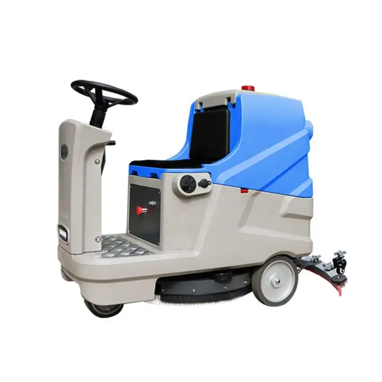 Single Brush Automatic Electric Ride On Floor Scrubber Cleaning Machine Floor Washer Machine Industrial Cleaning