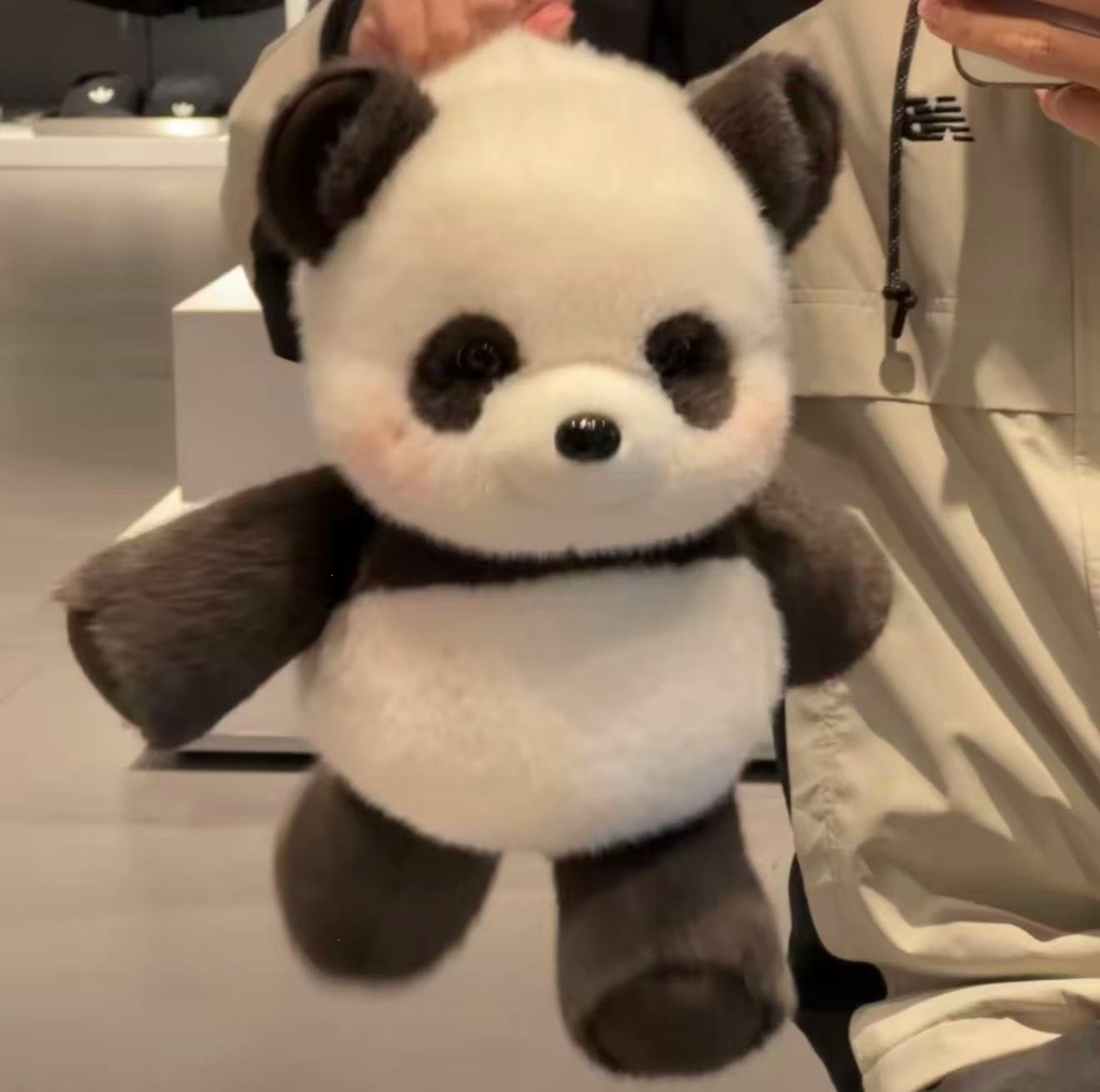 Corri corri panda-nero e grigio