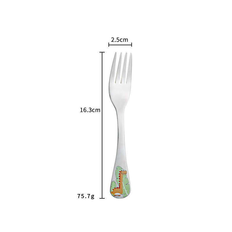 Fourchette de dinosaure (orange) * emballage d'Opp