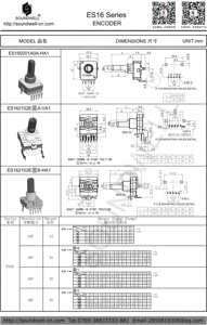 Interruttore Encoder rotativo Push Encoder assoluto a contatto ES16 - Product Image 4