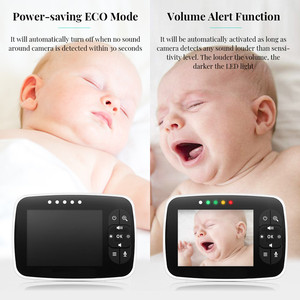 3.5&quot; Large LCD Screen ECO Mode Night Vision Two <strong>Way</strong> Speak Video Baby Monitor Babyphon Support Multi Cameras - Product Image 6