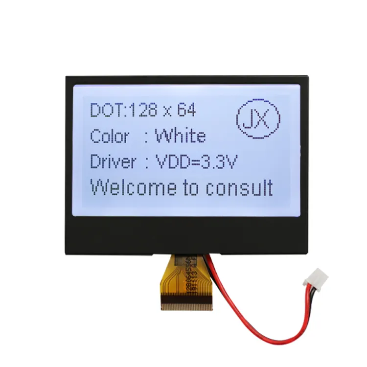 LCDファクトリー128x64グレーホワイトLCDディスプレイ小型128 * 64 LCDモジュール