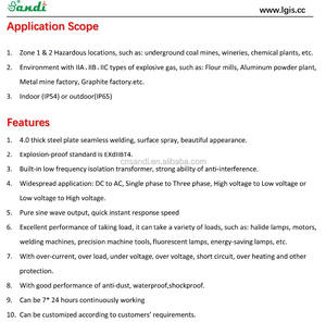 Explosieveilige Omvormer 20kw Mijnbouw Gebruik Explosieveilige Lage Frequentie Omvormer - Product Image 4