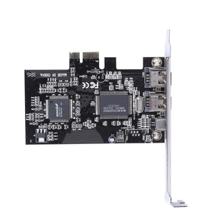 Firewireカード、ロープロファイルブラケットとケーブルを備えたWindows10用PCIe Firewire 800アダプター、3ポート (2x6ピン1x4ピン) IEEE 1394 - Product Image 3