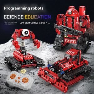 Electric Remote Control Robot <strong>Assembly</strong> Toy with Plastic Building Blocks Age Range 5-7 Years Perfect Birthday Gift for Boys - Product Image 5