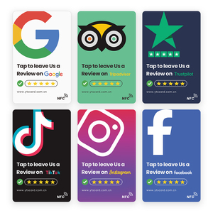 Nfc kartvizitler pvcTap QR kodu İş Ins Facebook TIKTOK sosyal medya google yorumları anahtar vip plastik uhf rfid nfc pvc kart - Product Image 5
