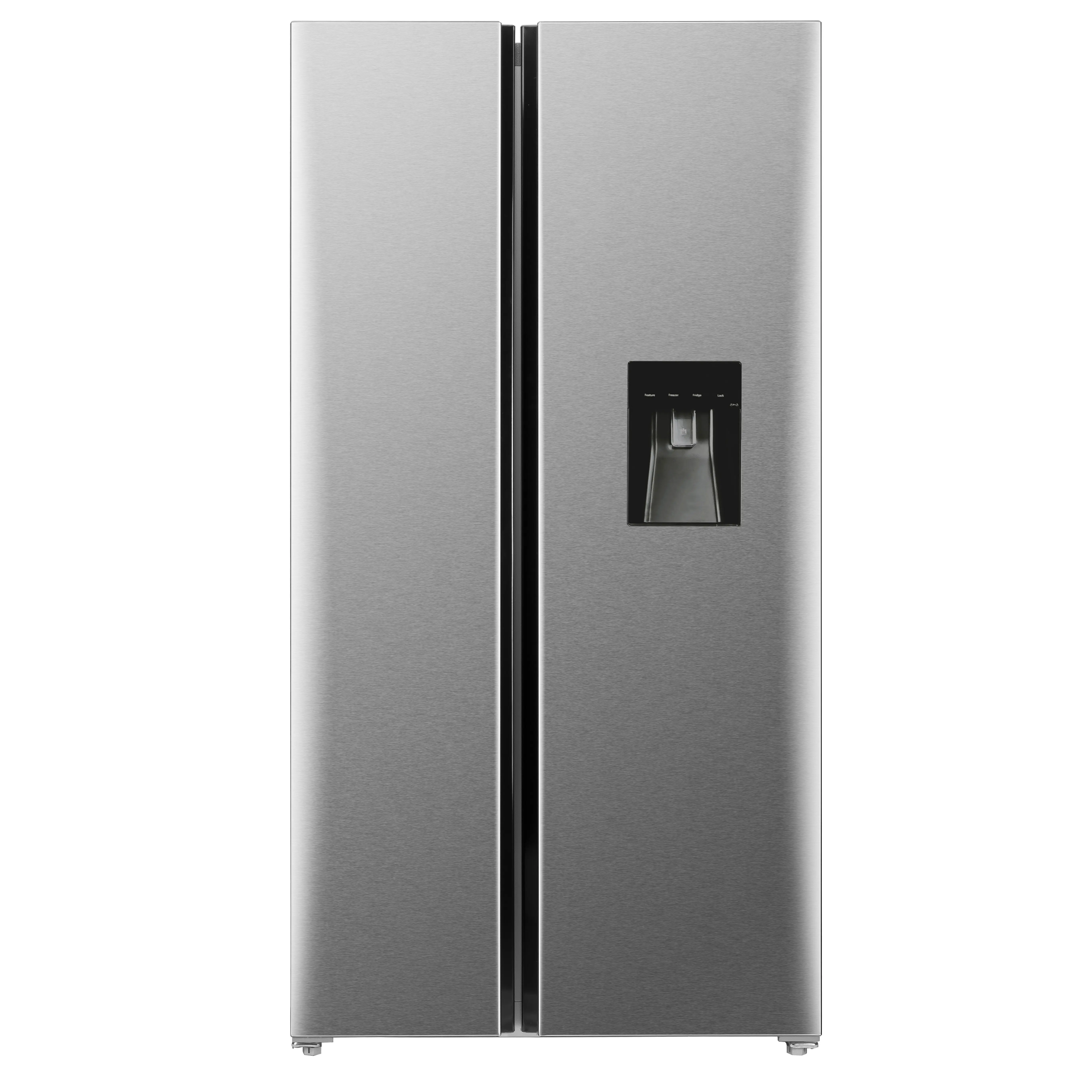 Refrigerador lateral con dispensador de agua para el hogar, inversor de BCD-518WD de nevera americano de alta calidad