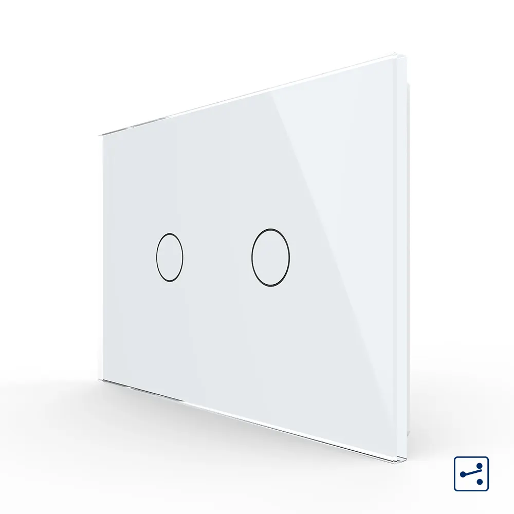 Livolo — interrupteur mural tactile c9 2 voies 2 voies Au/Us Standard, interrupteur électrique Double pour luminaire,