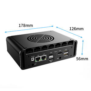 BKHD Hot-seller 4 * Display 2 * HD 1 * DP 1 * tipo-c USB Mini PC G31F N100 2 * LAN RS232 RS485 M.2 Computer industriale Linux Ubuntu - Product Image 5