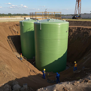 New 100m3 30,000l 100,000l <strong>400</strong>,000l Horizontal Hydrogen Storage Tank 700 bar made of <strong>GRP</strong> (fiberglass plastic) Water-Glass Fiber